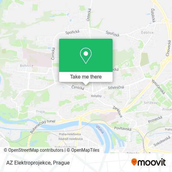 Карта AZ Elektroprojekce