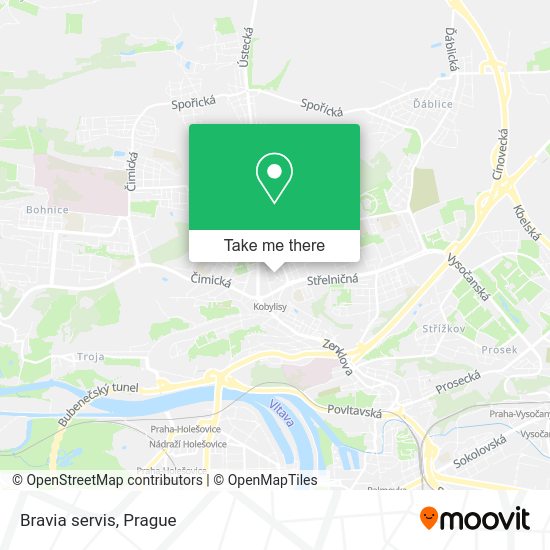 Карта Bravia servis