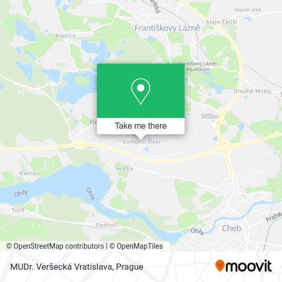 Карта MUDr. Veršecká Vratislava