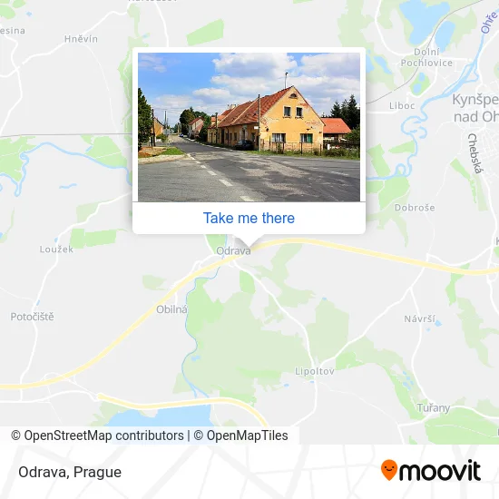 Карта Odrava
