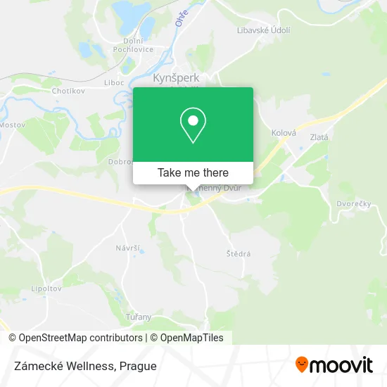 Карта Zámecké Wellness