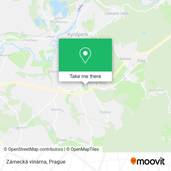 Карта Zámecká vinárna