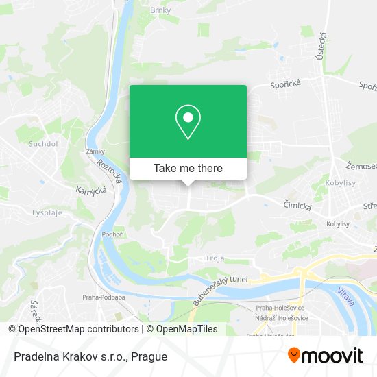 Карта Pradelna Krakov s.r.o.