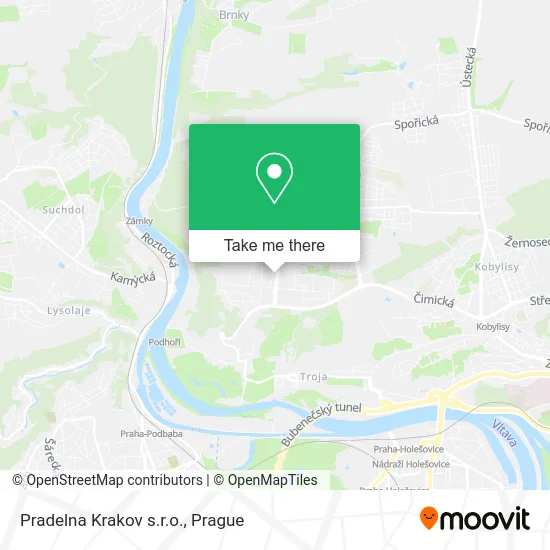 Карта Pradelna Krakov s.r.o.