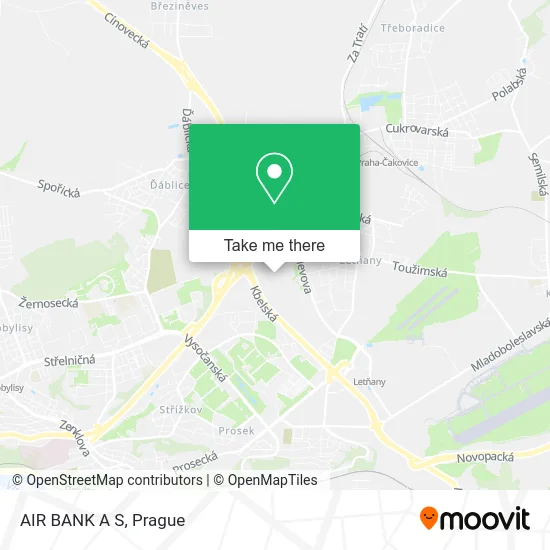 Карта AIR BANK A S