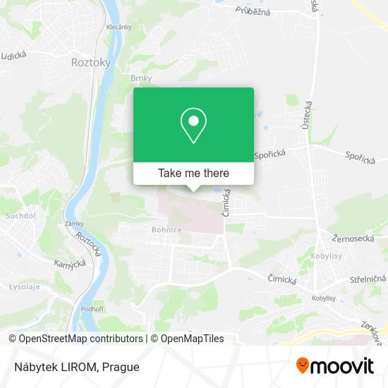 Карта Nábytek LIROM