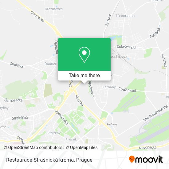 Карта Restaurace Strašnická krčma