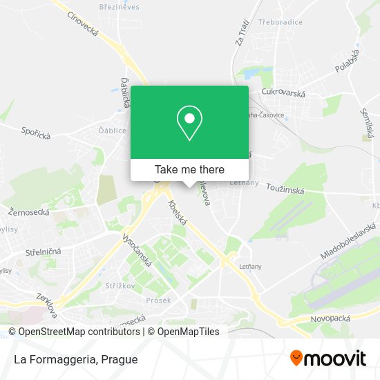 Карта La Formaggeria