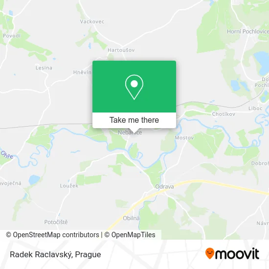 Radek Raclavský map