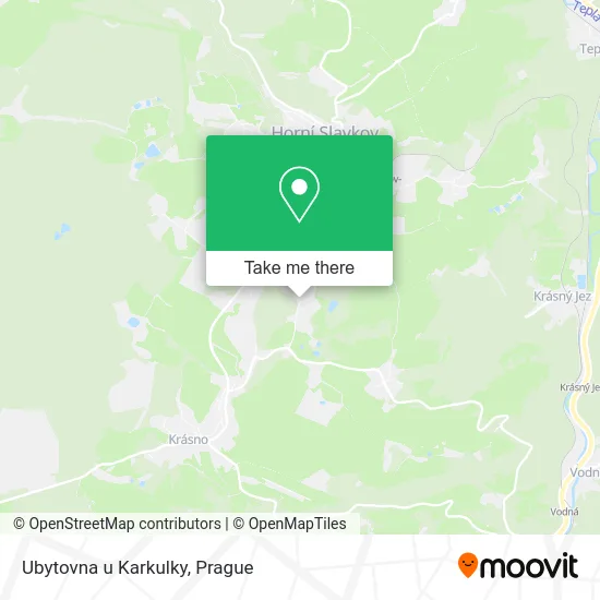 Карта Ubytovna u Karkulky