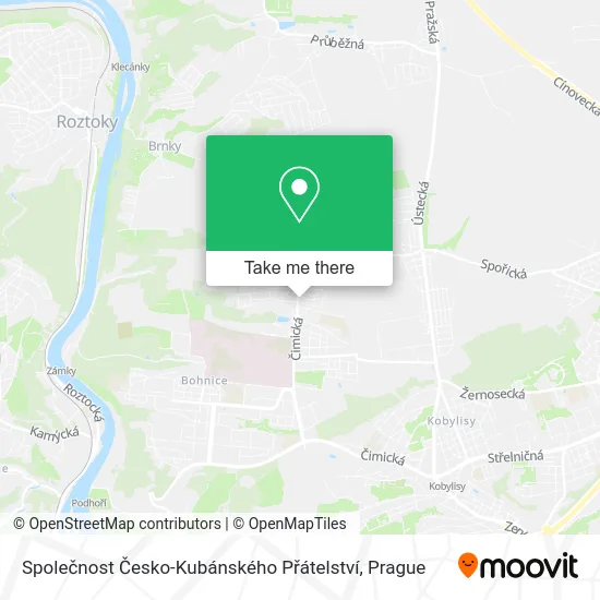 Карта Společnost Česko-Kubánského Přátelství