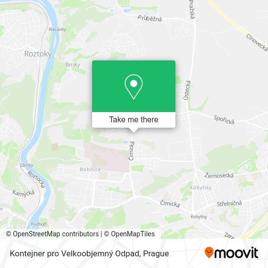 Карта Kontejner pro Velkoobjemný Odpad