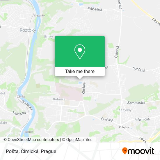 Карта Pošta, Čimická