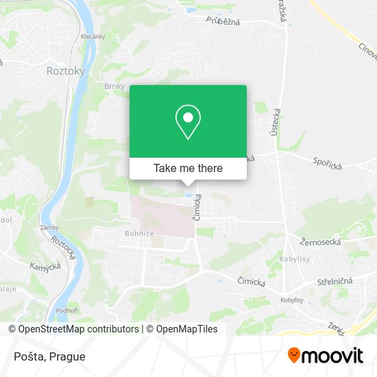 Карта Pošta