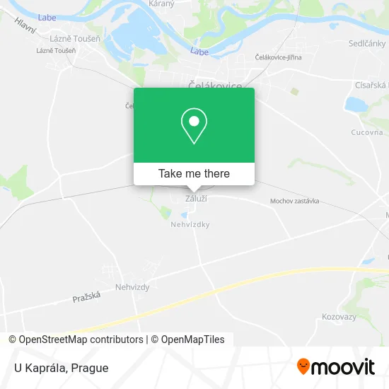 Карта U Kaprála