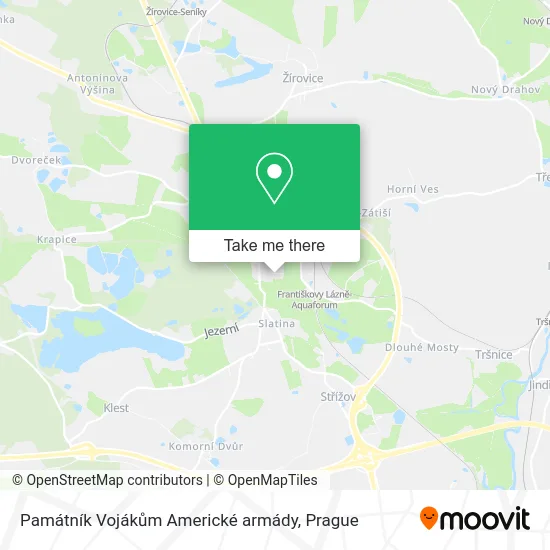 Карта Památník Vojákům Americké armády