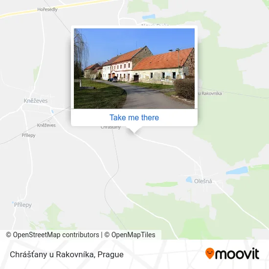 Карта Chrášťany u Rakovníka
