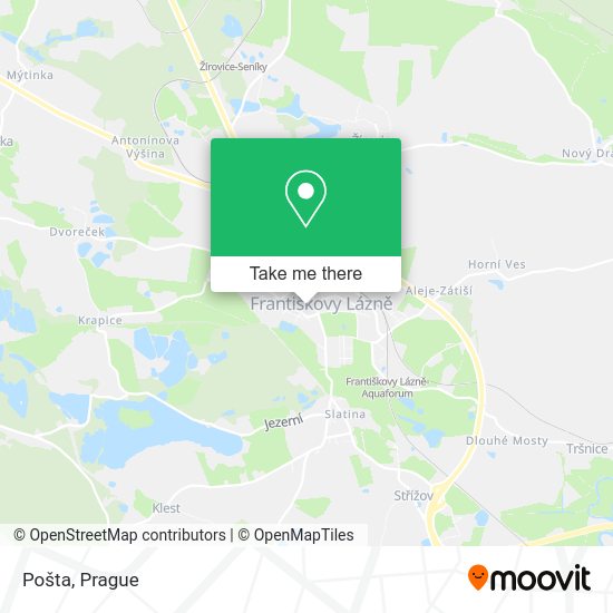 Карта Pošta