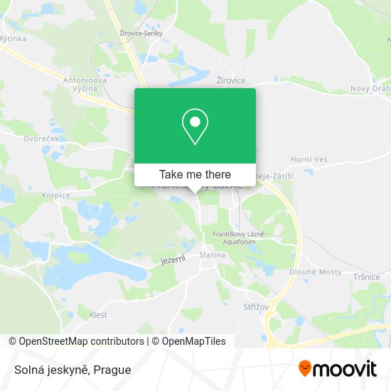Карта Solná jeskyně