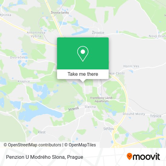Карта Penzion U Modrého Slona