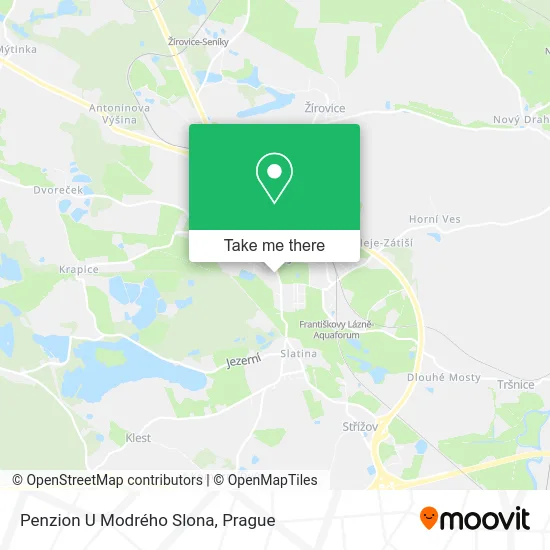 Карта Penzion U Modrého Slona