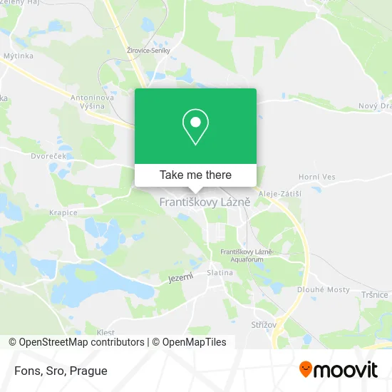 Карта Fons, Sro