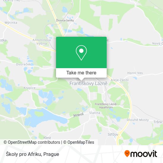 Карта Školy pro Afriku