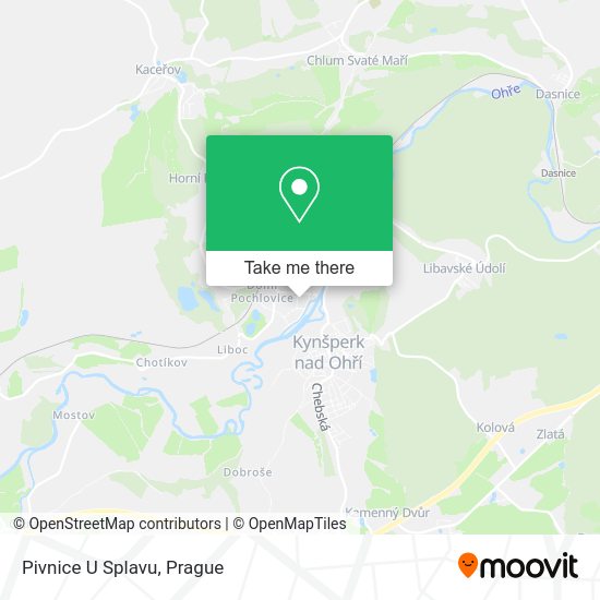 Карта Pivnice U Splavu