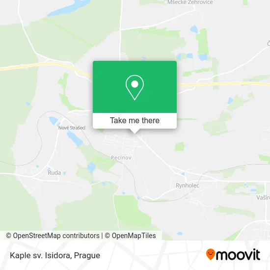 Карта Kaple sv. Isidora