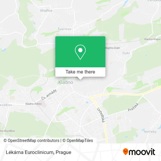 Карта Lékárna Euroclinicum