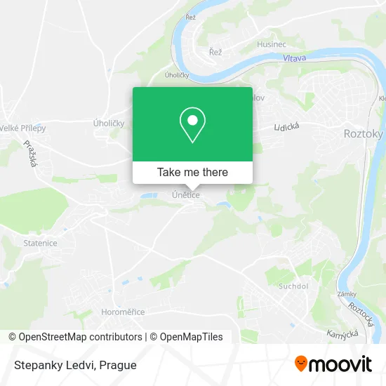 Карта Stepanky Ledvi