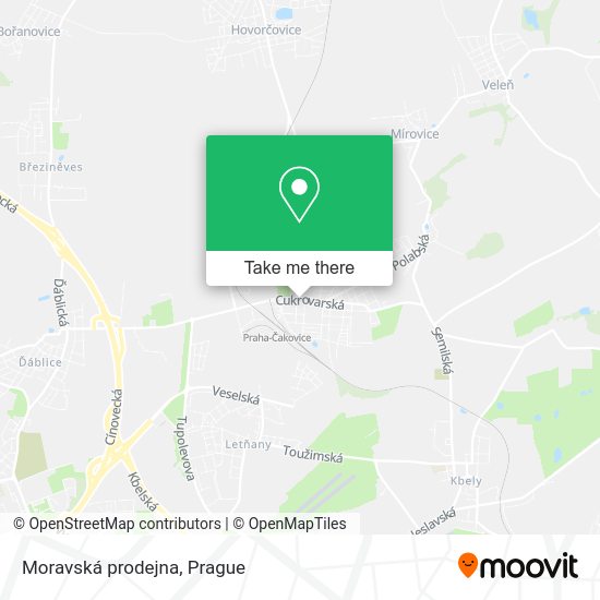 Карта Moravská prodejna