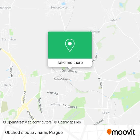 Карта Obchod s potravinami