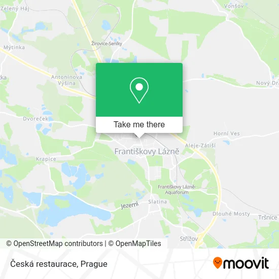 Карта Česká restaurace