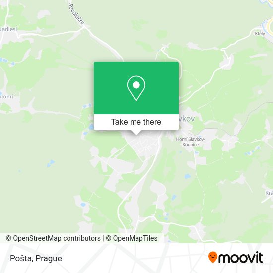 Карта Pošta