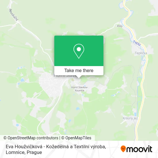 Eva Houžvičková - Kožedělná a Textilní výroba, Lomnice map