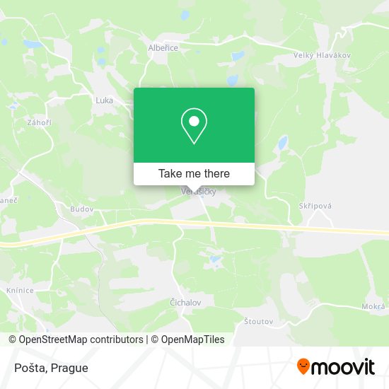 Карта Pošta