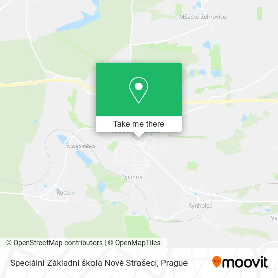 Карта Speciální Základní škola Nové Strašecí