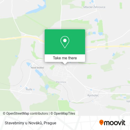 Карта Stavebniny u Nováků