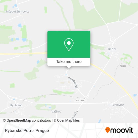 Карта Rybarske Potre