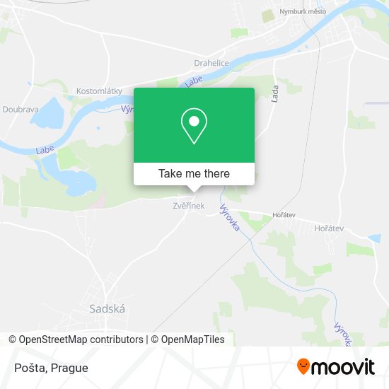Карта Pošta