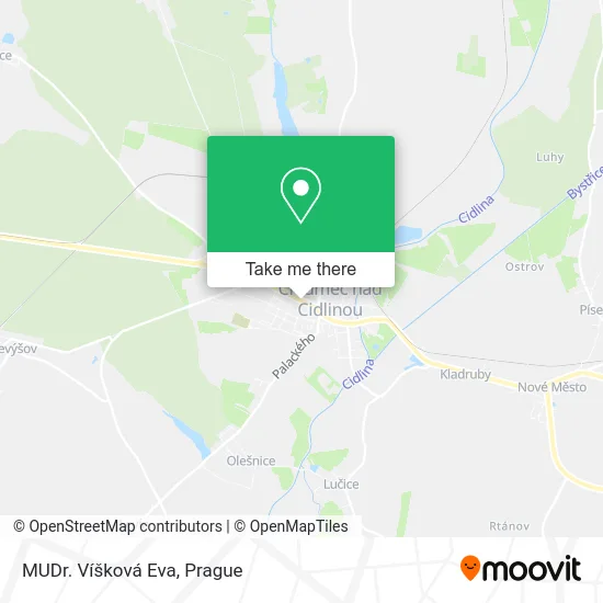 Карта MUDr. Víšková Eva