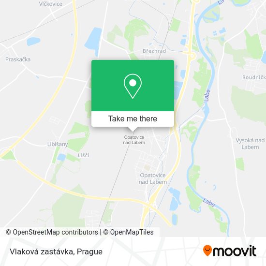 Карта Vlaková zastávka