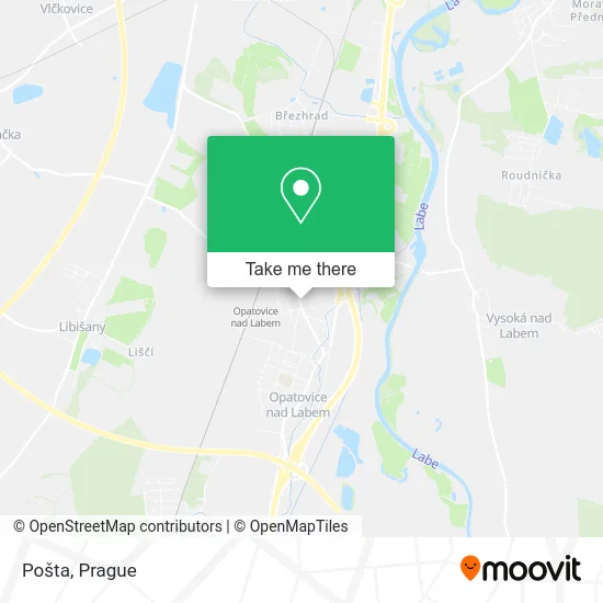 Карта Pošta
