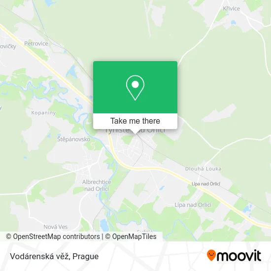 Карта Vodárenská věž