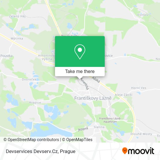 Карта Devservices Devserv.Cz