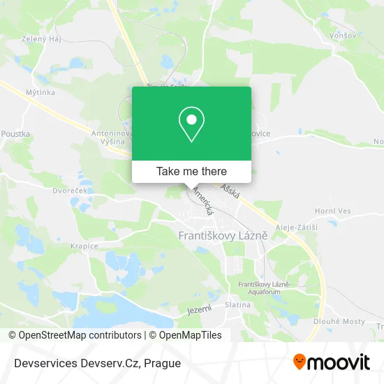 Карта Devservices Devserv.Cz
