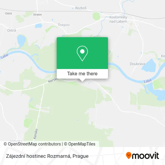 Карта Zájezdní hostinec Rozmarná
