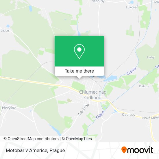 Карта Motobar v Americe