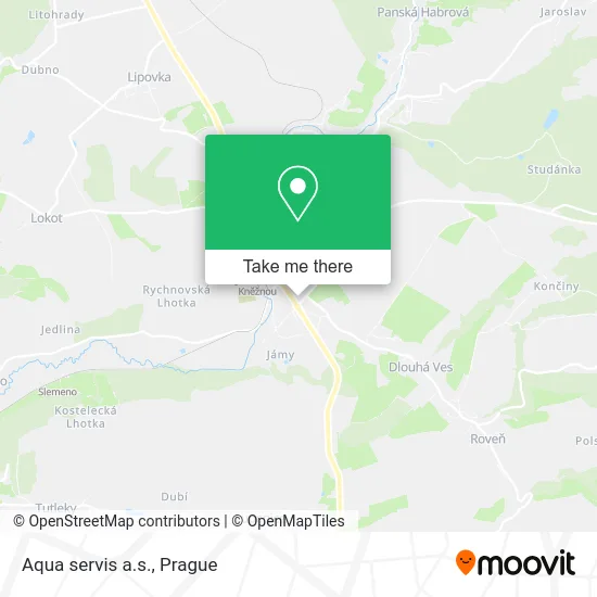 Карта Aqua servis a.s.